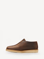 Clarks Originals Brown Beeswax Desert Trek Shoes - Image 2 of 8