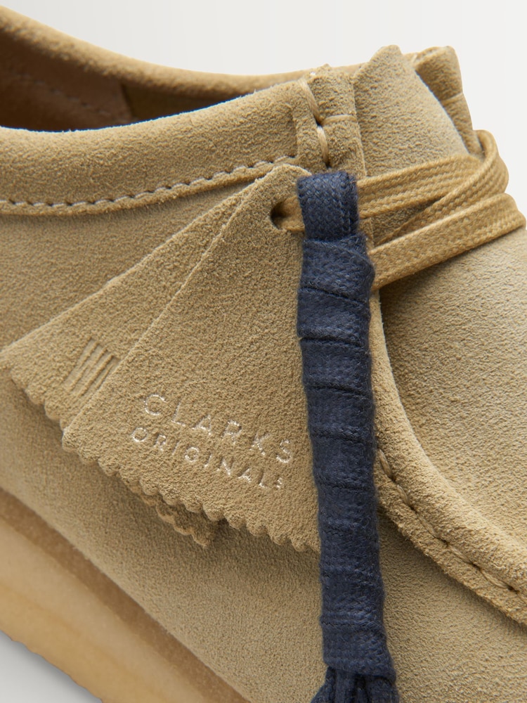 Clarks Originals Brown Maple Suede Wallabee Shoes - Image 8 of 8