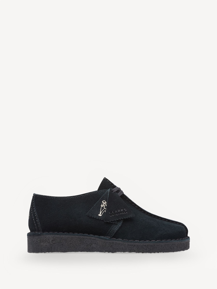 Clarks Originals Black Suede Desert Trek Shoes - Image 1 of 7