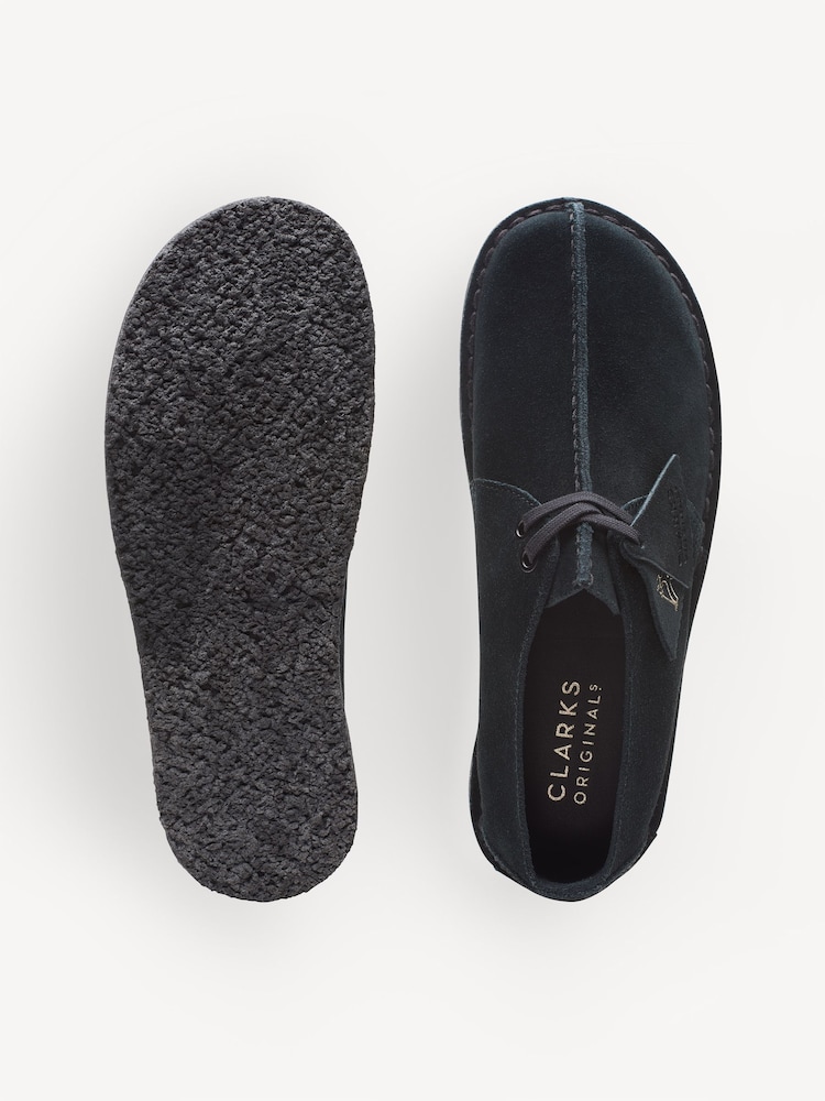 Clarks Originals Black Suede Desert Trek Shoes - Image 7 of 7