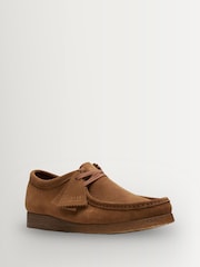 Clarks Originals Brown Cola Wallabee Shoes - Image 2 of 8