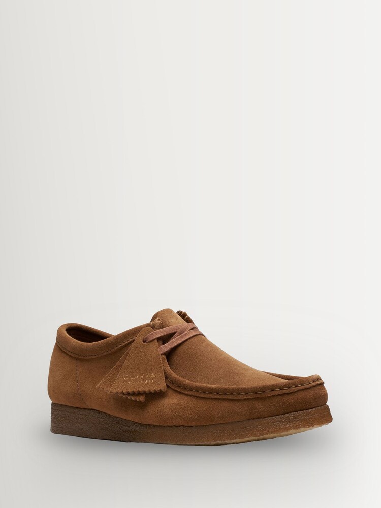 Clarks Originals Brown Cola Wallabee Shoes - Image 2 of 8