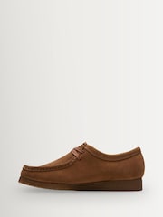 Clarks Originals Brown Cola Wallabee Shoes - Image 5 of 8