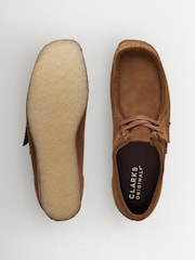 Clarks Originals Brown Cola Wallabee Shoes - Image 7 of 8