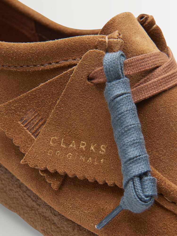 Clarks Originals Brown Cola Wallabee Shoes - Image 8 of 8