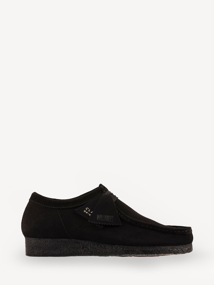 Clarks Originals Black Cola Wallabee Shoes - Image 1 of 7