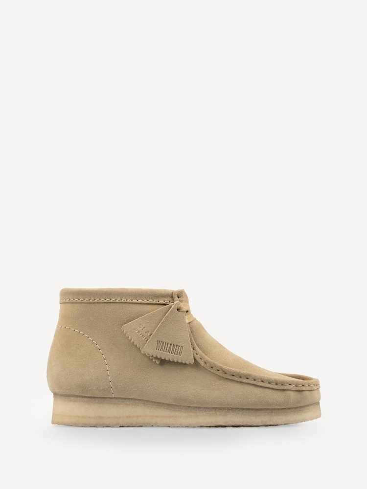 Clarks Originals Brown Suede Wallabee Boots - Image 1 of 7