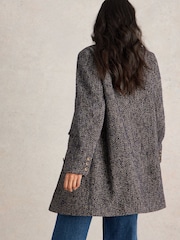 White Stuff Blue Karla Tweedy Coat - Image 2 of 6