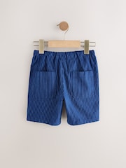 De rayas azul marino - Linen Blend Pull-On Shorts (3-16yrs) - Imagen 5 de 8