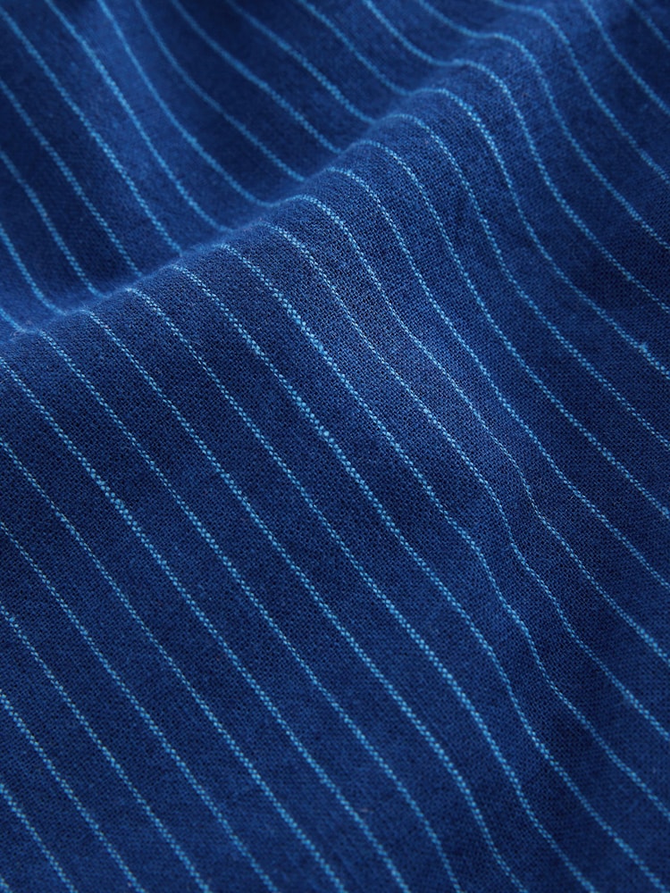 Navy Stripe Single Linen Blend Pull-On Shorts (3-16yrs) - Image 8 of 8 Navy Stripe Single Linen Blend Pull-On Shorts (3-16yrs) - Image 8 of 8