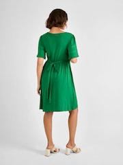 JoJo Maman Bébé Green Broderie Maternity Mini Dress - Image 3 of 5