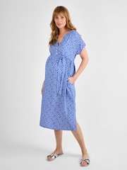 JoJo Maman Bébé Button Front Maternity Midi Dress - Imagen 4 de 5