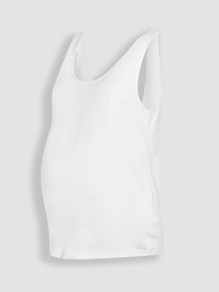 JoJo Maman Bébé Maternity Thick Strap 100% Cotton Vest - Imagen 1 de 3