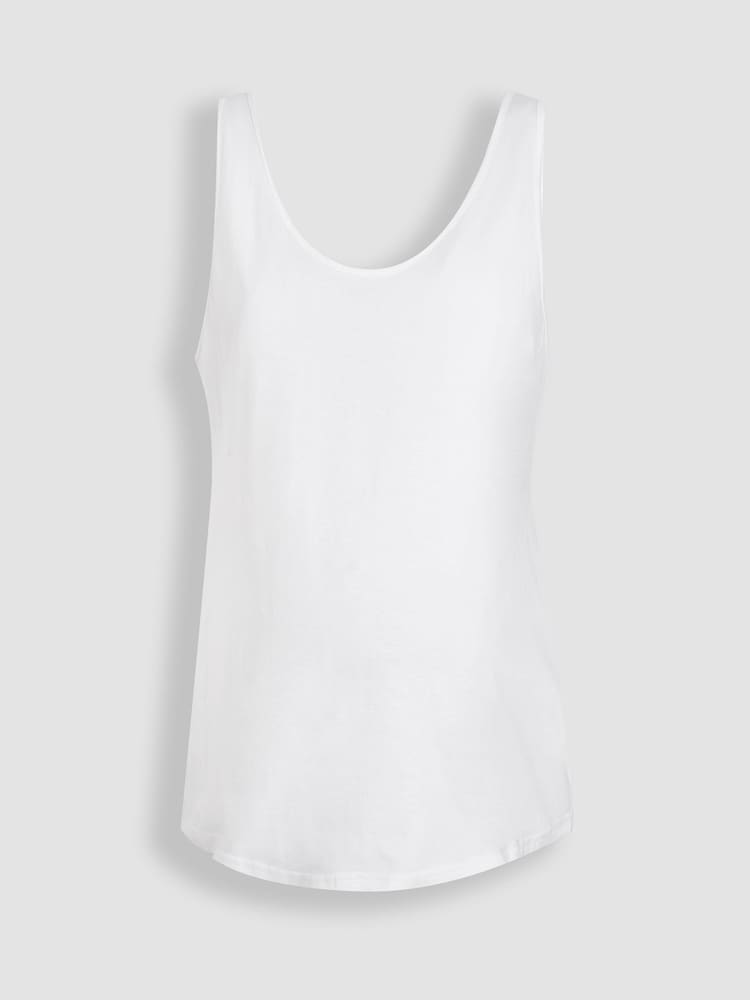 JoJo Maman Bébé Maternity Thick Strap 100% Cotton Vest - Imagen 2 de 3