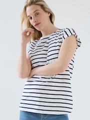 JoJo Maman Bébé Premamá Boyfriend 100% Camisetas Algodón 3 Pack - Imagen 3 de 9