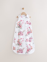 Floral Print 0.5 Tog Baby 100% Cotton Sleep Bag - Image 1 of 8