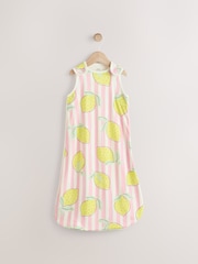 Stripe Lemon 0.5 Tog Baby 100% Cotton Sleep Bag - Image 1 of 8