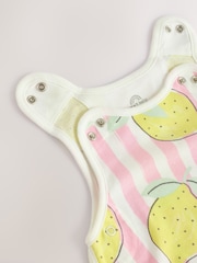 Stripe Lemon 0.5 Tog Baby 100% Cotton Sleep Bag - Image 6 of 8