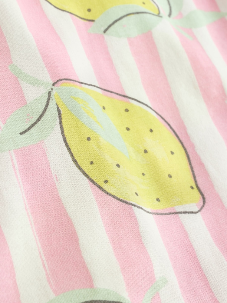 Stripe Lemon 0.5 Tog Baby 100% Cotton Sleep Bag - Image 8 of 8