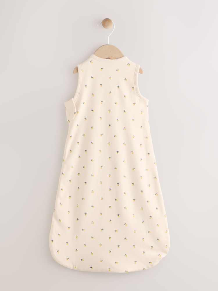 Ditsy Lemon 1 Tog  Baby 100% Cotton Sleep Bag - Image 2 of 9