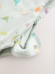 Sage Mini Dino Baby 1 Tog 100% Cotton Sleep Bag - Image 7 of 8