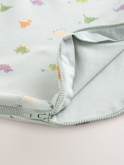 Sage Mini Dino Baby 1 Tog 100% Cotton Sleep Bag - Image 8 of 8