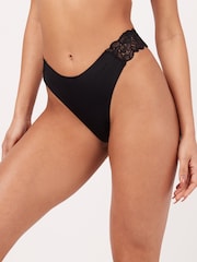 Boux Avenue Talulla MF & Lace Black Thongs 5 Pack - Image 1 of 4