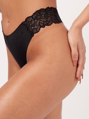 Boux Avenue Talulla MF & Lace Black Thongs 5 Pack - Image 2 of 4