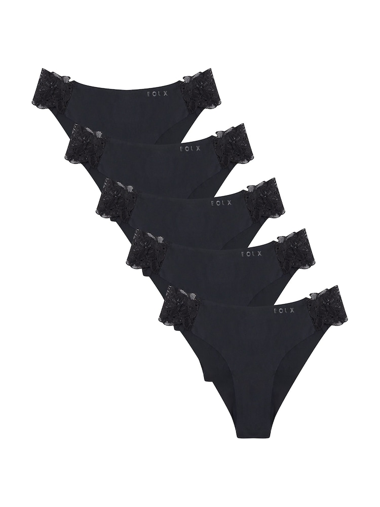Boux Avenue Talulla Microfibre and Lace Brief 5 Pack - Изображение 1 из 3 Boux Avenue Talulla Microfibre and Lace Brief 5 Pack - Изображение 1 из 3