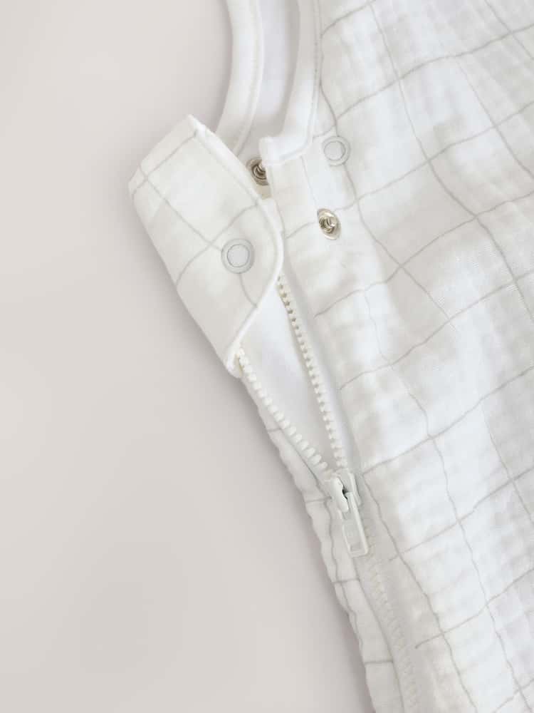 Sea Embroidery Muslin 1 Tog Baby 100% Cotton Sleep Bag - Image 12 of 12 Sea Embroidery Muslin 1 Tog Baby 100% Cotton Sleep Bag - Image 12 of 12