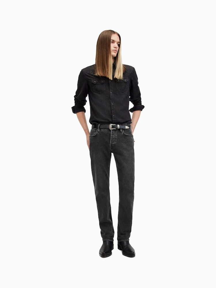 AllSaints Black Dark Iggy Jeans - Image 2 of 11