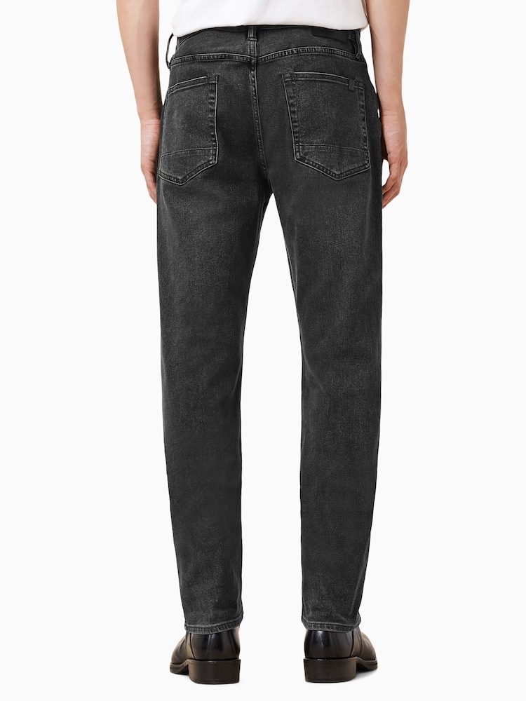 AllSaints Black Dark Iggy Black Slim Fit Jeans - Image 2 of 8 AllSaints Black Dark Iggy Black Slim Fit Jeans - Image 2 of 8