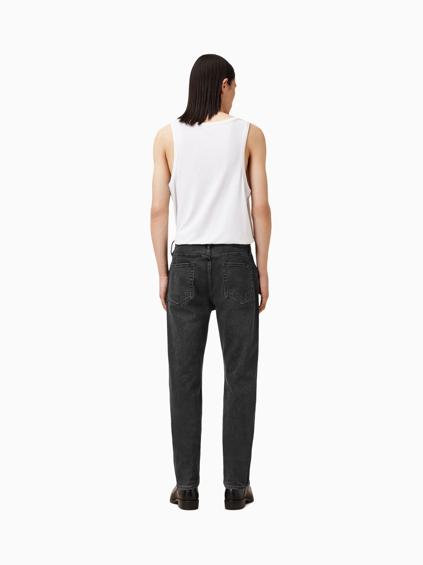 Buy AllSaints Black Dark Iggy Black Slim Fit Jeans from the Next UK ...