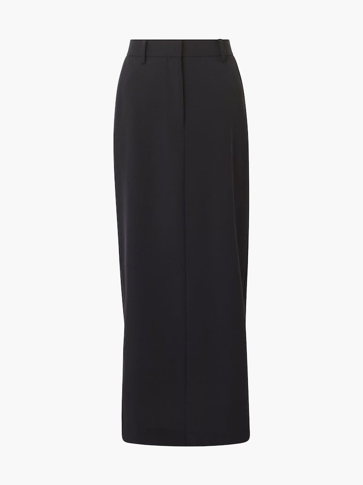French Connection Harrie Suiting Midi Black Skirt - Image 4 of 4