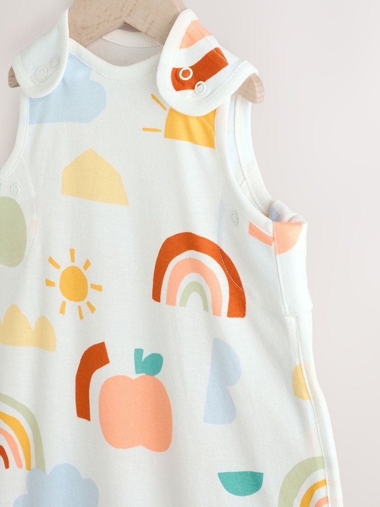 Bright Icons Baby 0.5 Tog 100% Cotton Sleep Bag - Image 5 of 9