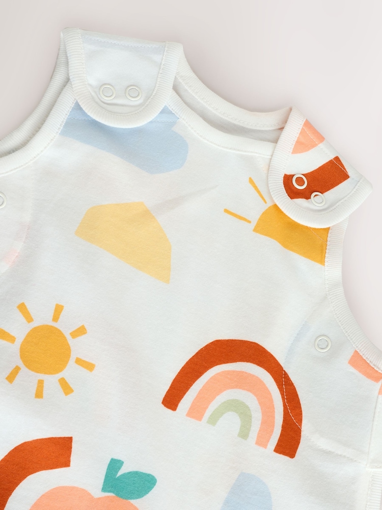 Bright Icons Baby 0.5 Tog 100% Cotton Sleep Bag - Image 6 of 9