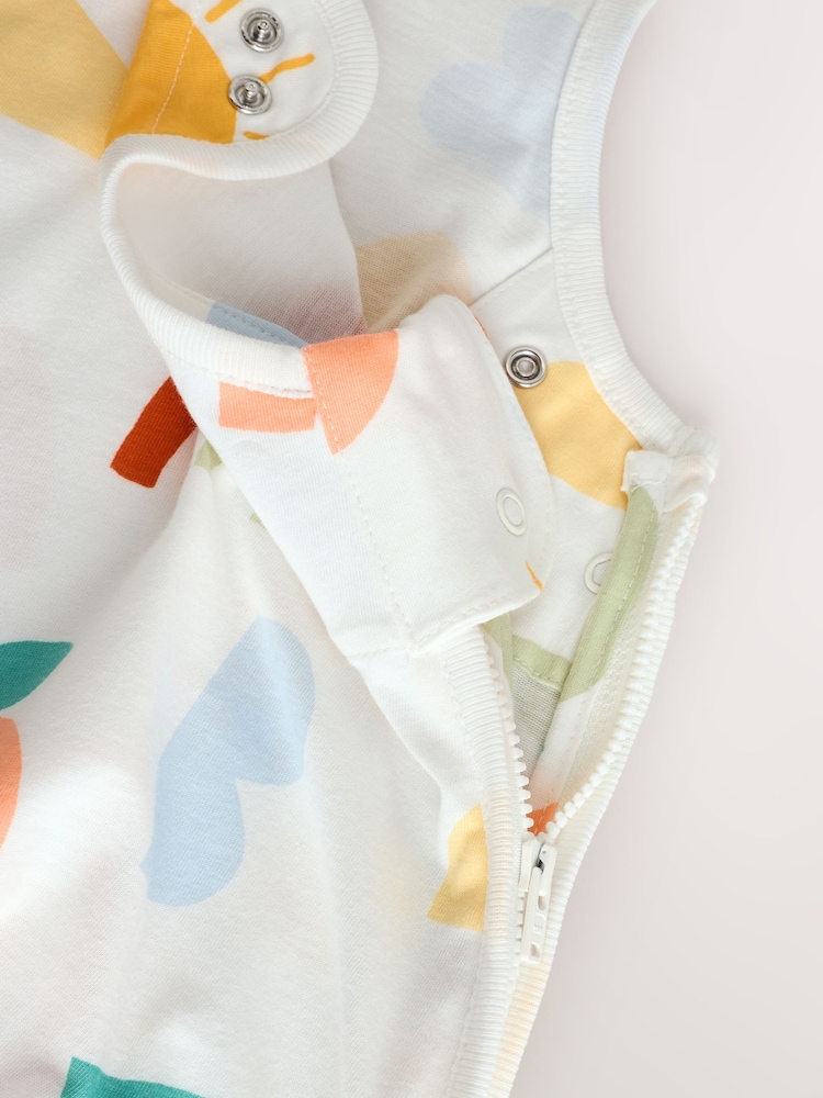 Bright Icons Baby 0.5 Tog 100% Cotton Sleep Bag - Image 8 of 9