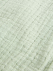 Green Muslin 1 Tog Baby 100% Cotton Sleep Bag - Image 8 of 9