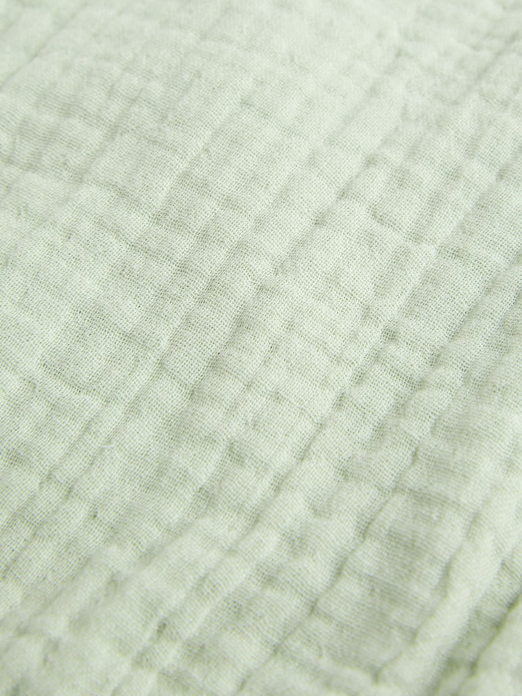 Green Muslin 1 Tog Baby 100% Cotton Sleep Bag - Image 8 of 9