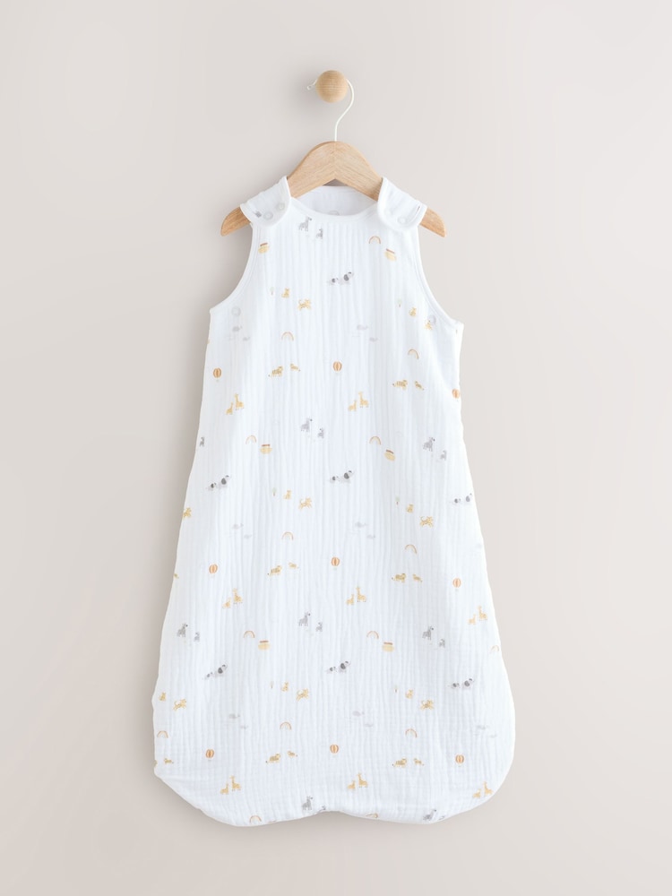 Jungle Muslin 1 Tog Baby 100% Cotton Sleep Bag - Image 1 of 1