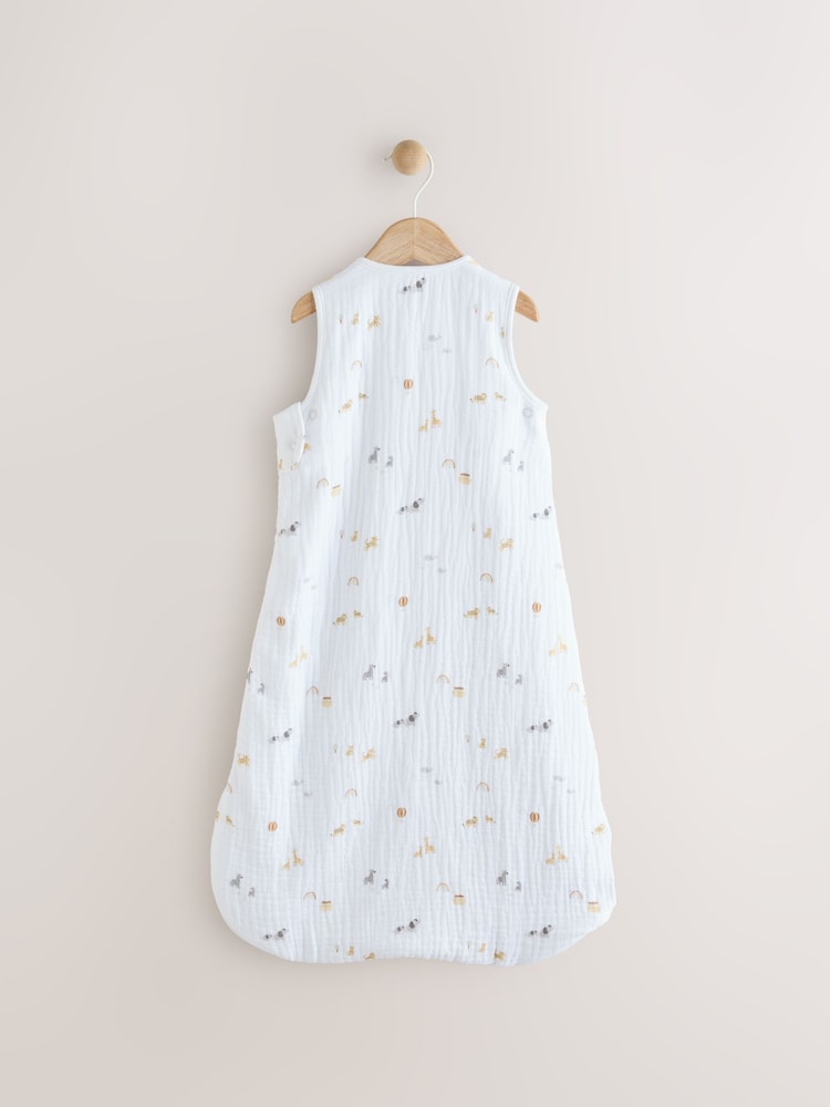 Jungle Muslin 1 Tog Baby 100% Cotton Sleep Bag - Image 2 of 9
