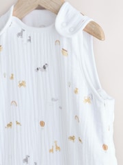 Jungle Muslin 1 Tog Baby 100% Cotton Sleep Bag - Image 5 of 9