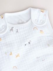 Jungle Muslin 1 Tog Baby 100% Cotton Sleep Bag - Image 6 of 9