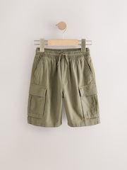 Khaki Green Linen Cargo Shorts (3-16yrs) - Image 5 of 8
