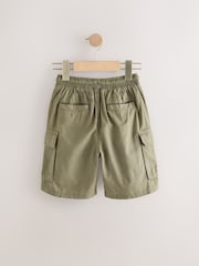 Khaki Green Linen Cargo Shorts (3-16yrs) - Image 6 of 8