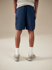Blue Linen Cargo Shorts (3-16yrs) - Image 3 of 7
