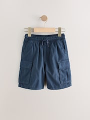 Blue Linen Cargo Shorts (3-16yrs) - Image 4 of 7