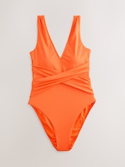 Orange Plunge Tummy Control Swimsuit - Image 5 of 8