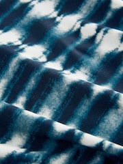 Navy Tie Dye Twist Scoop Tummy Control Swimsuit - Image 9 of 11