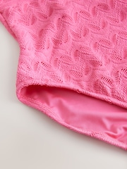 Pink Lace Plunge Shaping Tummy Control Swimsuit - Image 8 of 8